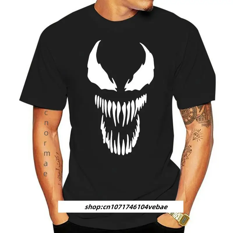 

Kaus Hitam Wajah Venom Pria Film Venom 2018, Kaus Oblong Venom Kaus Kartun Pria Uniseks Kaus Mode Baru