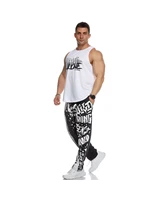 mens jogging graffiti sweatpants sports gym skinny jogging casual loose hip hop pants sportswear sweatpants hip hop streetwear