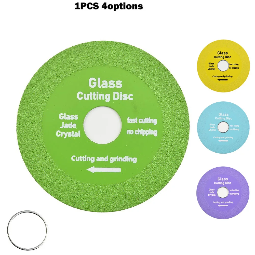 

1pc 100mm Glass Cutting Disc 22mm Bore Diamond Saw Blade Ceramic Tile Jade Polishing Grinding Disc For 100 Type Angle Grinder