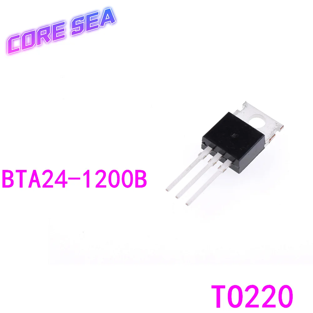 

10 шт двунаправленный Тиристор BTA24-1200B прямая вставка TO-220 24A 1200V отечественный/импортный