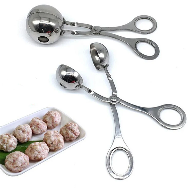 

Stainless Steel Meatball Maker Spoon Shrimp Balls Mold Digging Ball Spoon Japanese Snack Foods Fish Balls Kitchen Tools