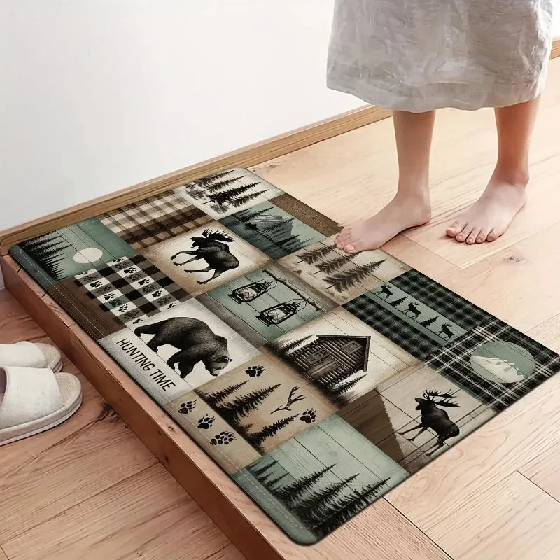 Дверной коврик-динозавр Velociraptor очень впитывающий мультяшный ковер для ванной