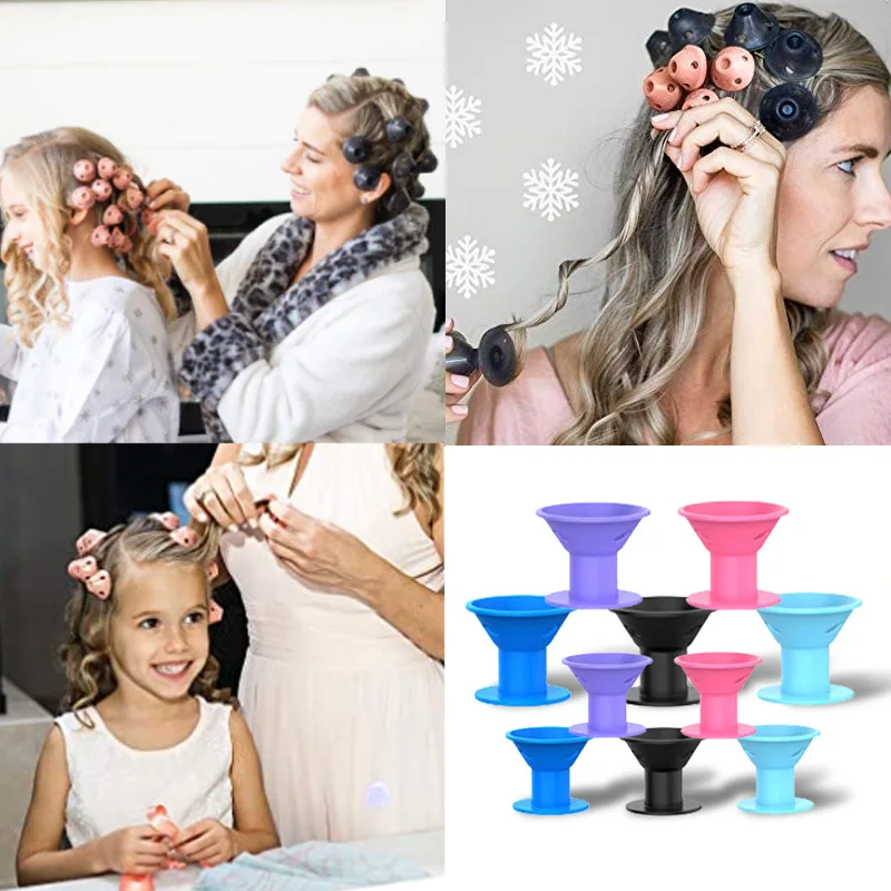 

20pcs/set Soft Rubber Magic Hair Care Rollers Silicone Hair Curler No Heat No Clip Hair Curling Styling DIY Tool for Curler Hair