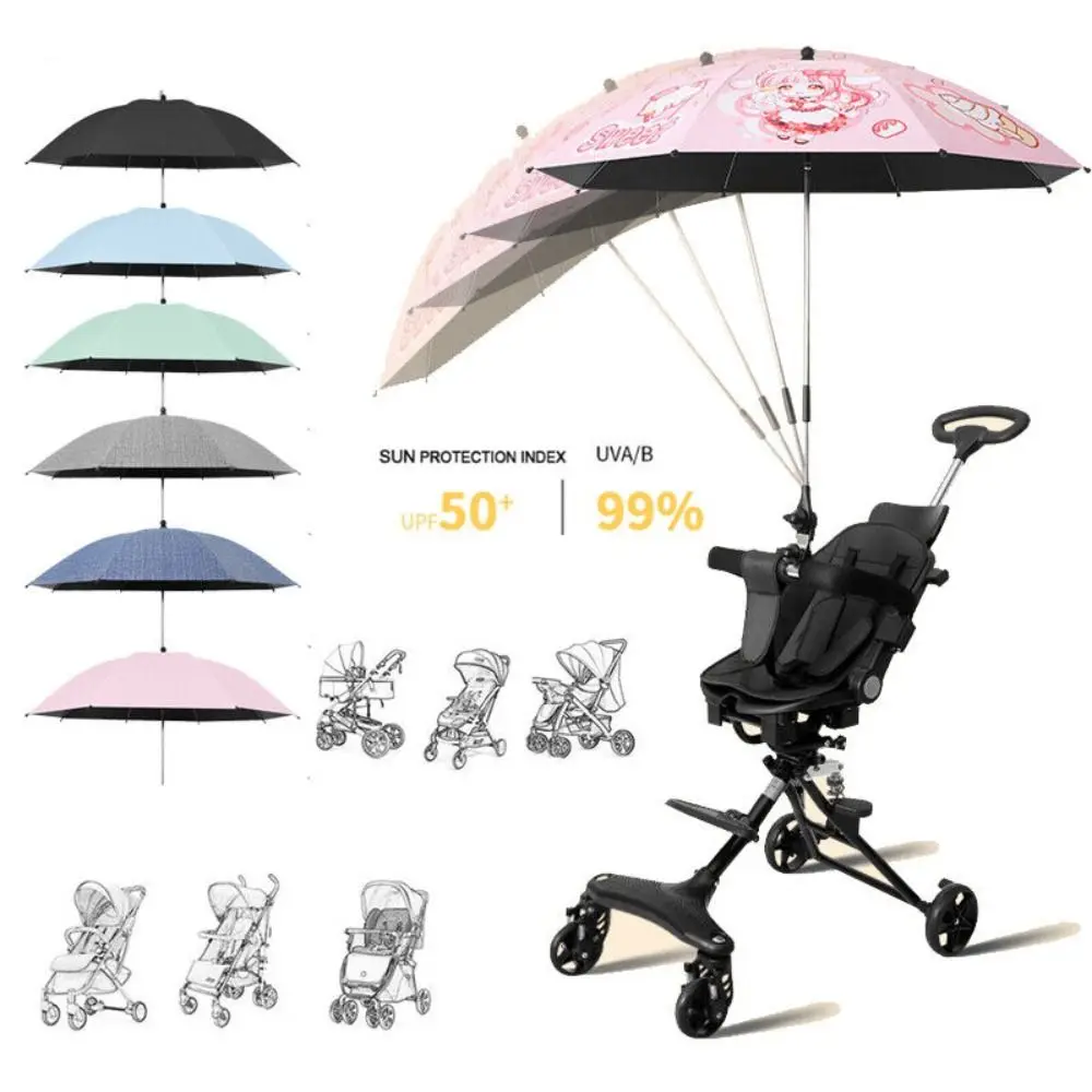 

Universal 360 Degrees Canopy Cover Baby Stroller Pram Umbrella Sun Shade Canopy Folding Umbrella Baby Parasol