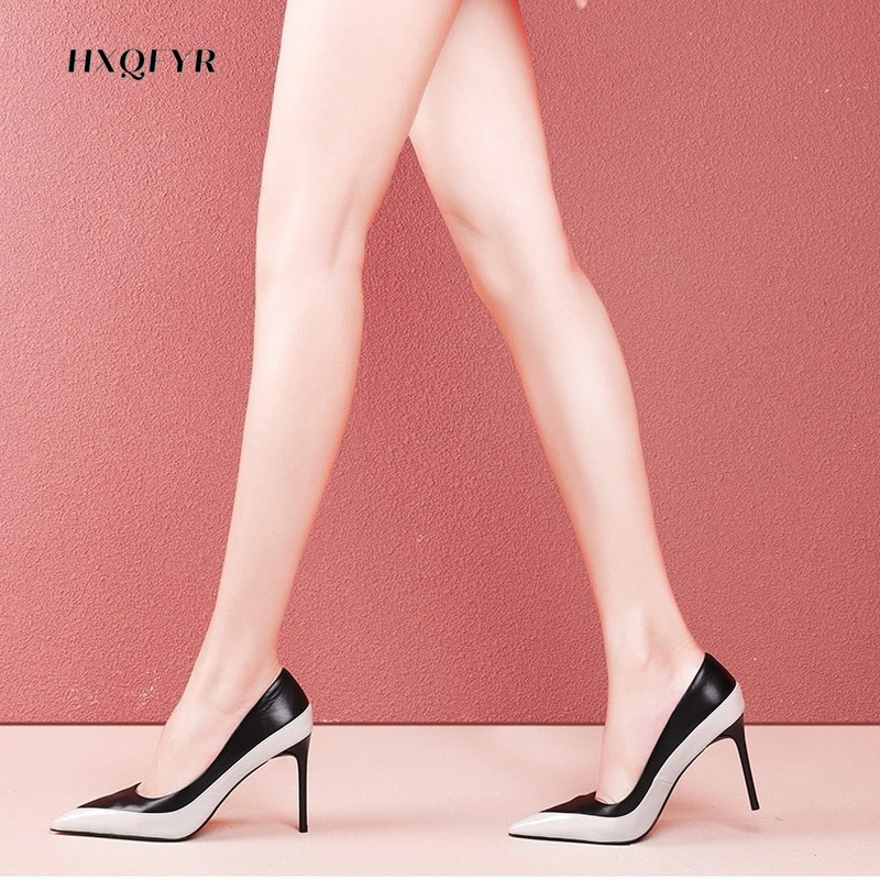 2022 Pumps Sexy Women High Heel Shoes Pointed Toe Thin Heels Shallow Wedding Shoes Professional Dress Shoes Zapatos De Mujer images - 6