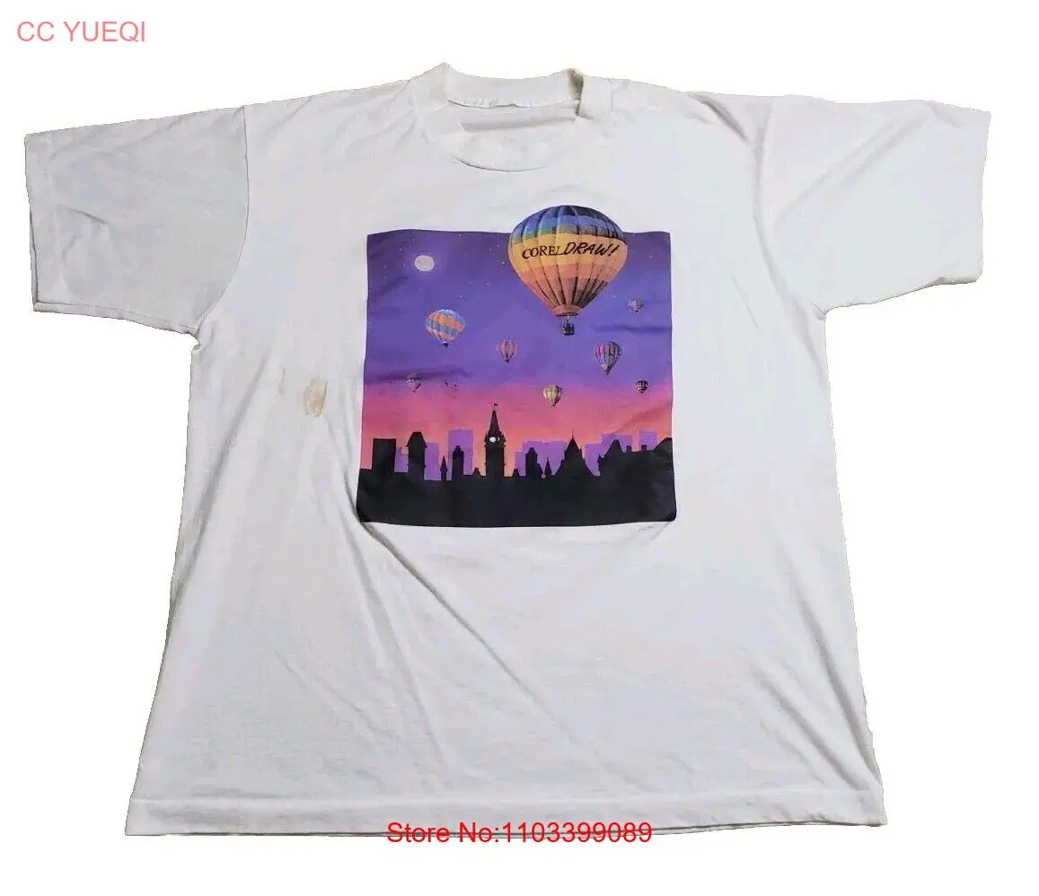 Винтажная футболка 80s 90s Corel Draw SCSI для ПК периферийная техника XL