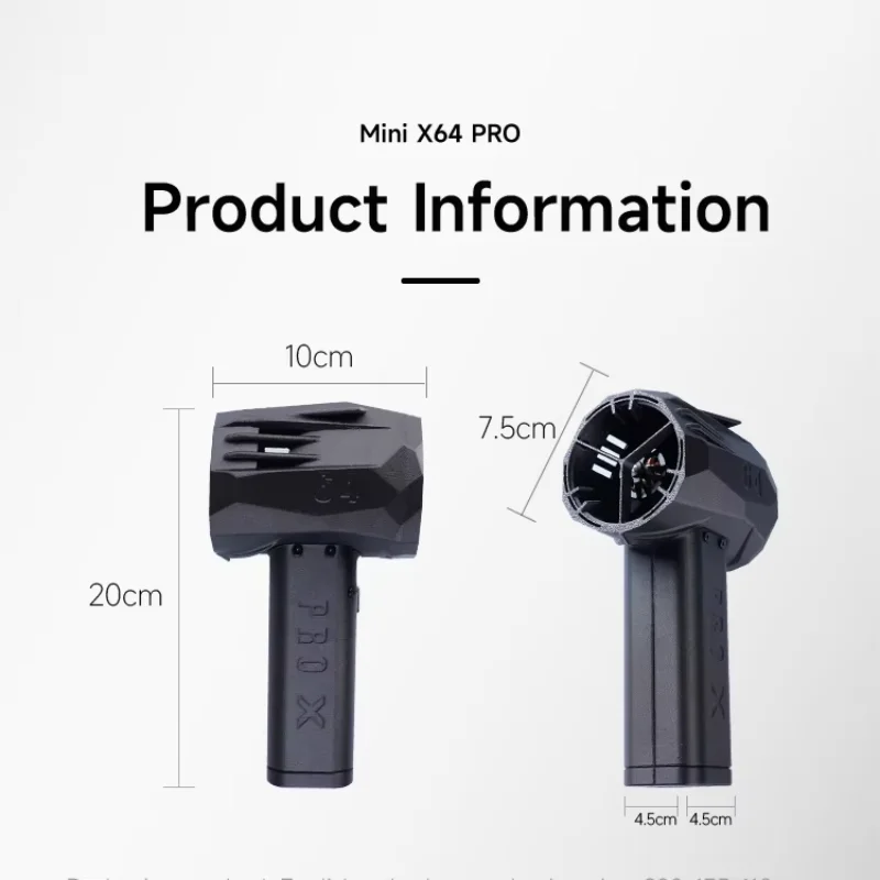 X64 Автомобильный жестокий вентилятор Ручной турбореактивный Бесщеточный