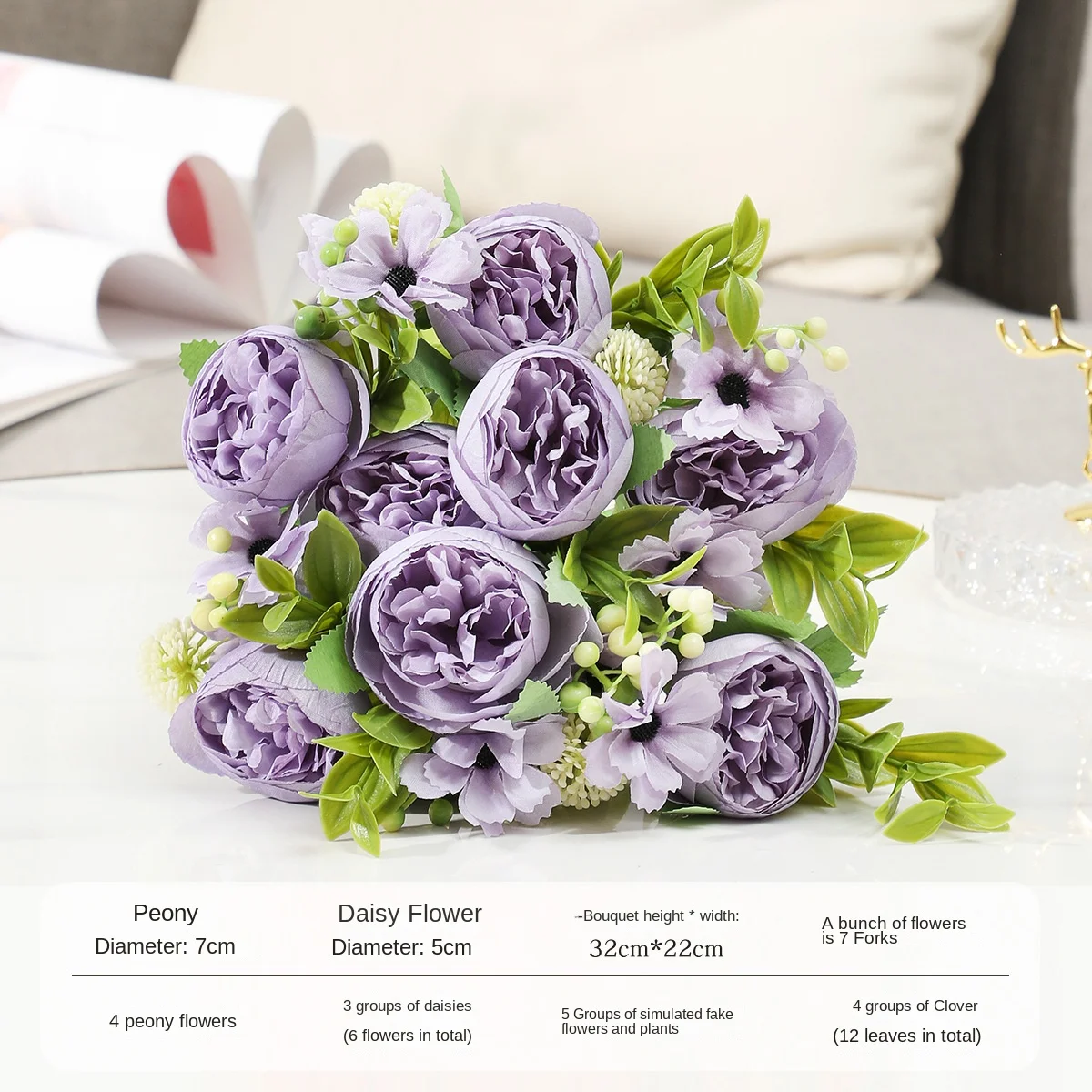 Искусственный весенний букет Chogori Peony цветок Свадебная домашняя фотография роз