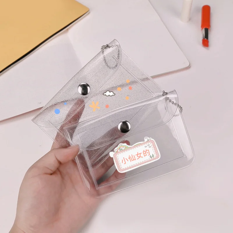 

Fashion Women Men Transparent Business Bank Card Holder Wallet Waterproof Unisex PVC Coin Card Holder Organizer Case Purse Pouch