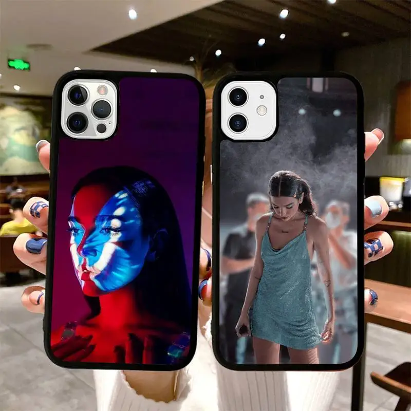 

Dua-lipa Phone Case Silicone PC+TPU Case for iPhone 11 12 13 Pro Max 8 7 6 Plus X SE XR Hard Fundas