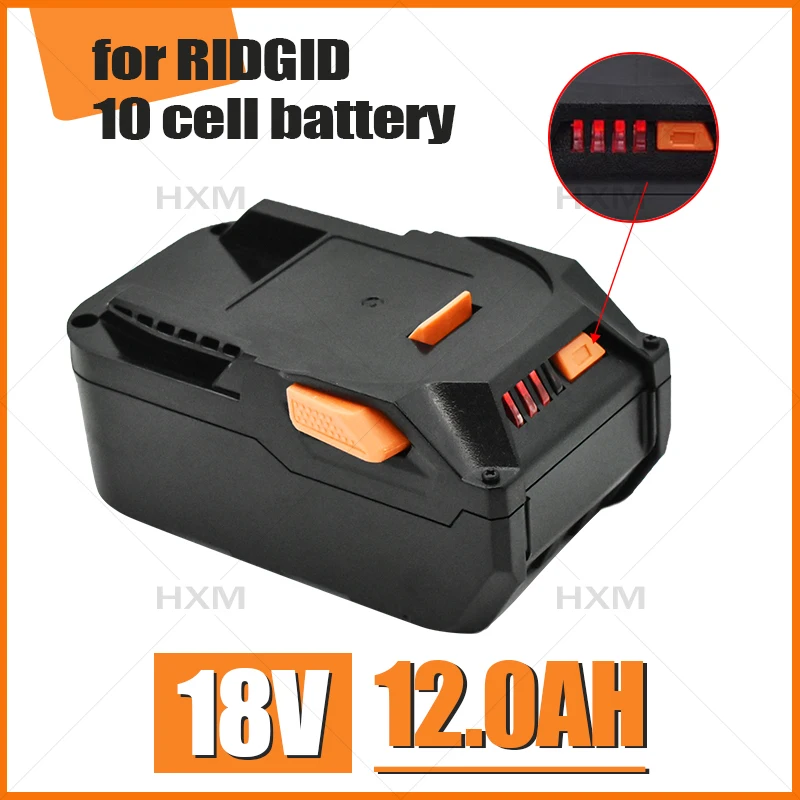 

NEW 18v for RIDGID R840087 Battery 12000mAh Replacement Li-ion R840083 R840085 R840086 R840087 R840089 AC840085 AC840086