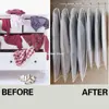 Clothes Hanging Dust Cover Wedding Dress Cover Suit Coat Storage Bag Clear Garment Bag Organizer Wardrobe Hanging Clothing Cover 5