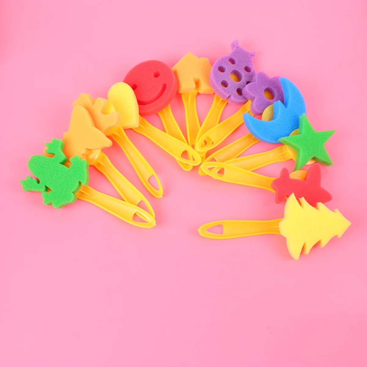 

Brush Foam Brushes Sponge Painting Kids Roller Drawing Stippler Polyfoam Acrylic Varnish Stain Tools Craft Sponges Set Finger