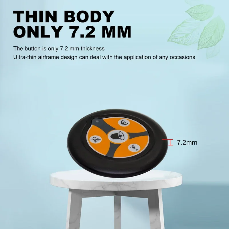 QWICALL 20 кнопочный 4 Часы Беспроводная система вызова кнопка передатчик