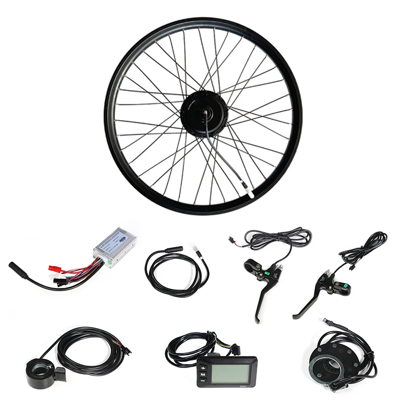 

Color display Waterproof 48v500w Bafang Front/rear Electric Bike Conversion Kit Brushless Hub Motor wheel 115PDD Power off brake