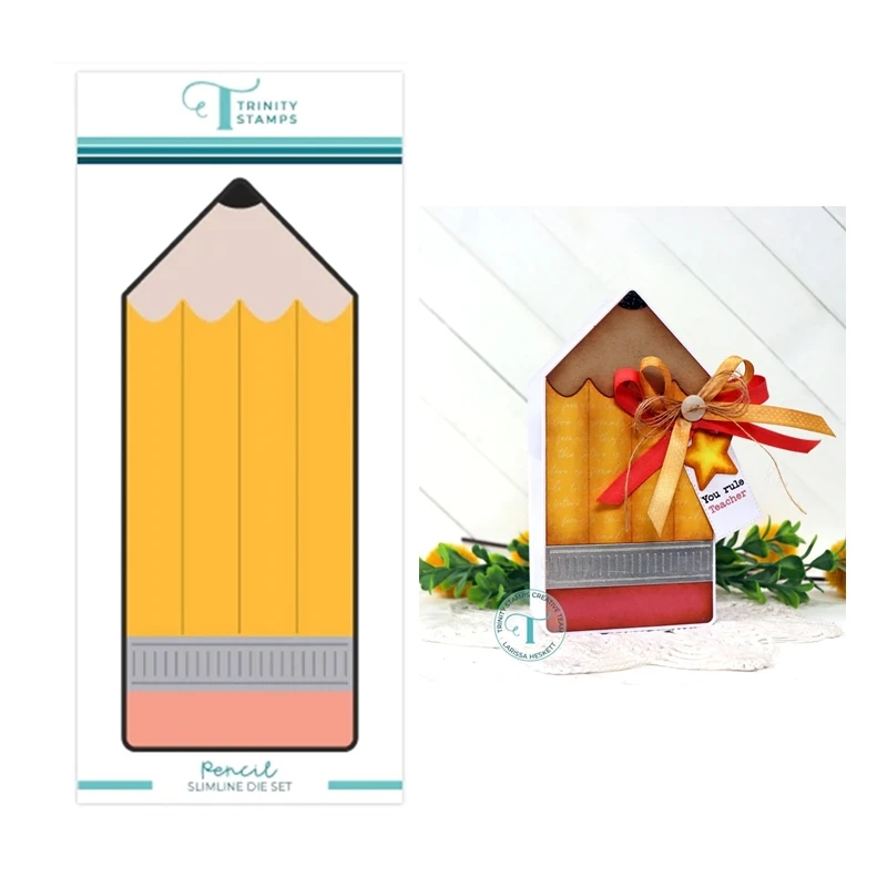 

Pencil Slimline New 2023 Metal Cutting Dies Scrapbooking For Paper Making Frame Card no Clear Stamps