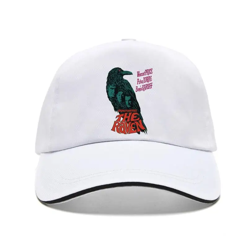 

The Raven Movie White Blue Yellow Green Bill Hat All Adjustables Mesh Vincent Price