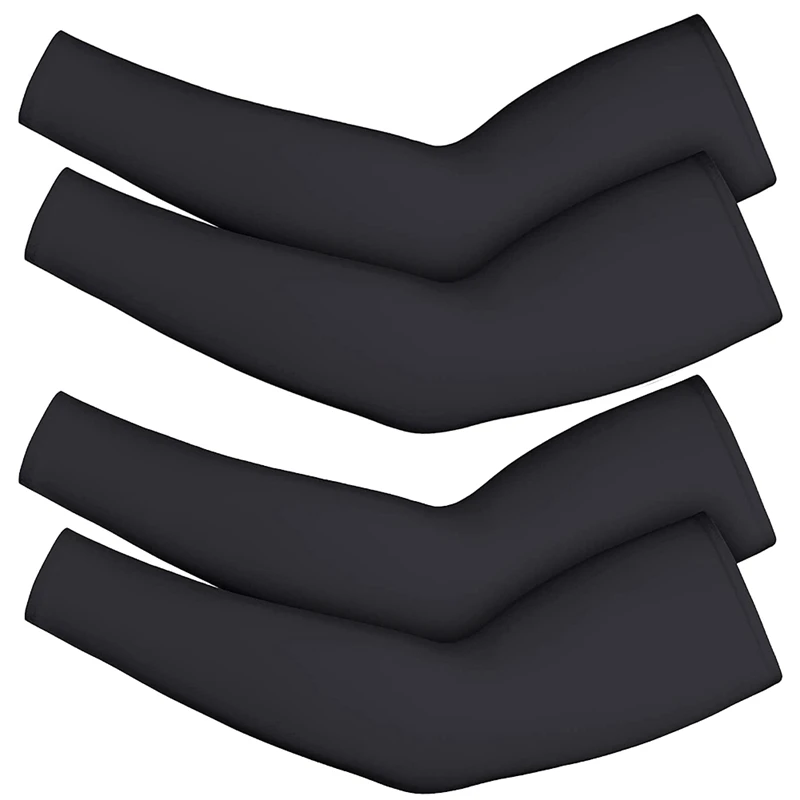 

4 Pcs Thermal Arm Warmer Compression Arm Sleeve for Men Women Winter Outdoor Activities Cycling Basketball