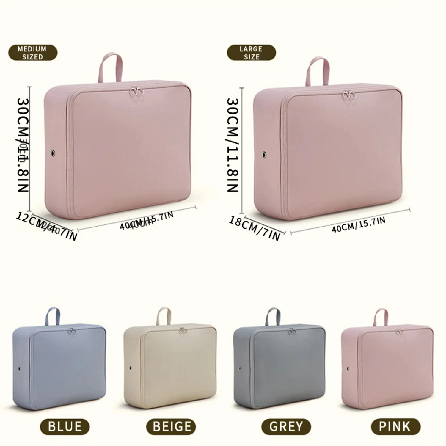 Складной пуховик из полиэстера большой емкости с ручкой сжатый для дорожной