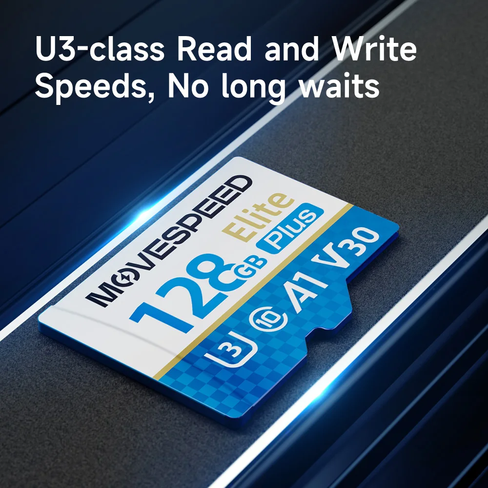 Фото Карта памяти MOVESPEED T300 U3 Mini SD, 100 МБ/с, высокоскоростная флэш-карта памяти, 256 ГБ, 128 ГБ, 64 ГБ, 32 ГБ, SDXC TF-карта для камер и дронов №4