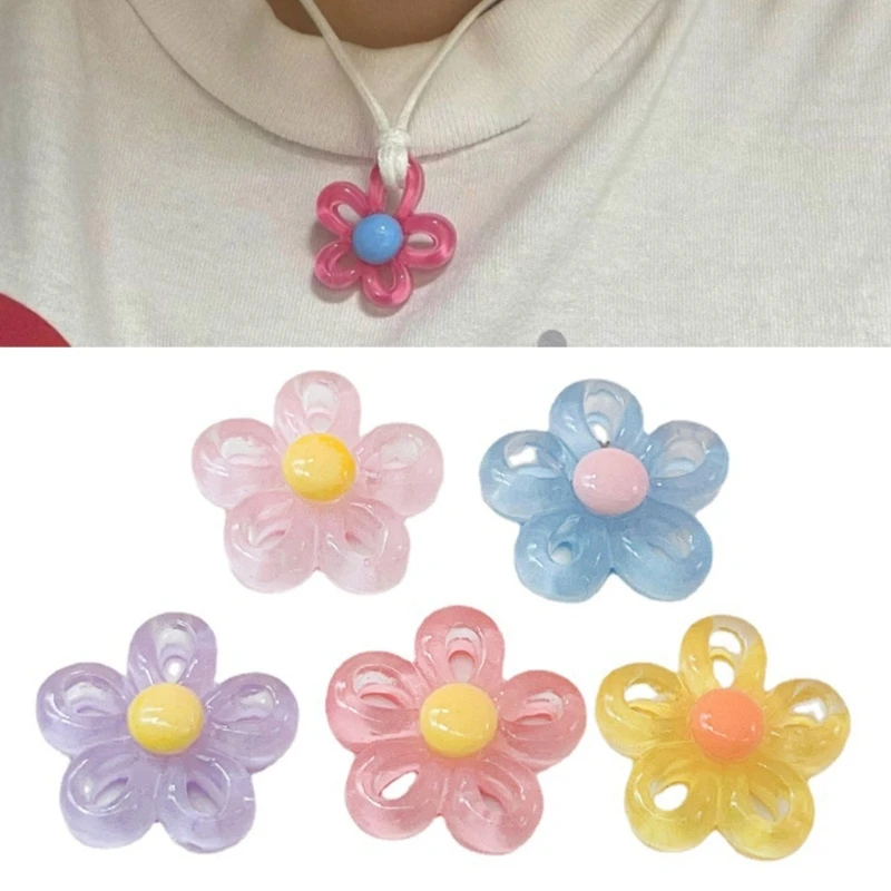 

Resin Flower Charm For Jewelry Making Parts Diy Handmade Colorful Handicraft