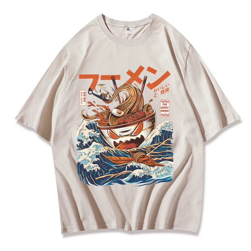 Футболка в стиле Харадзюку для девушек уличная одежда хип-хоп с японским принтом