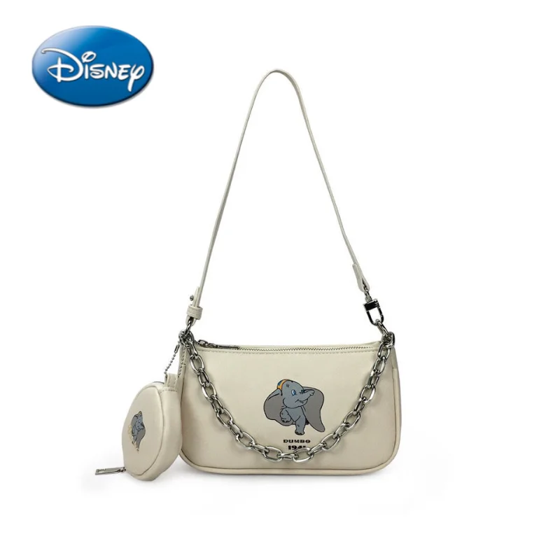 

New Disney Bag Dumbo Cartoon Print WomanPU Shoulder Bag Messenger Bag Handbag Tote Bag Shopping Bag Female Bag Trend In 2021