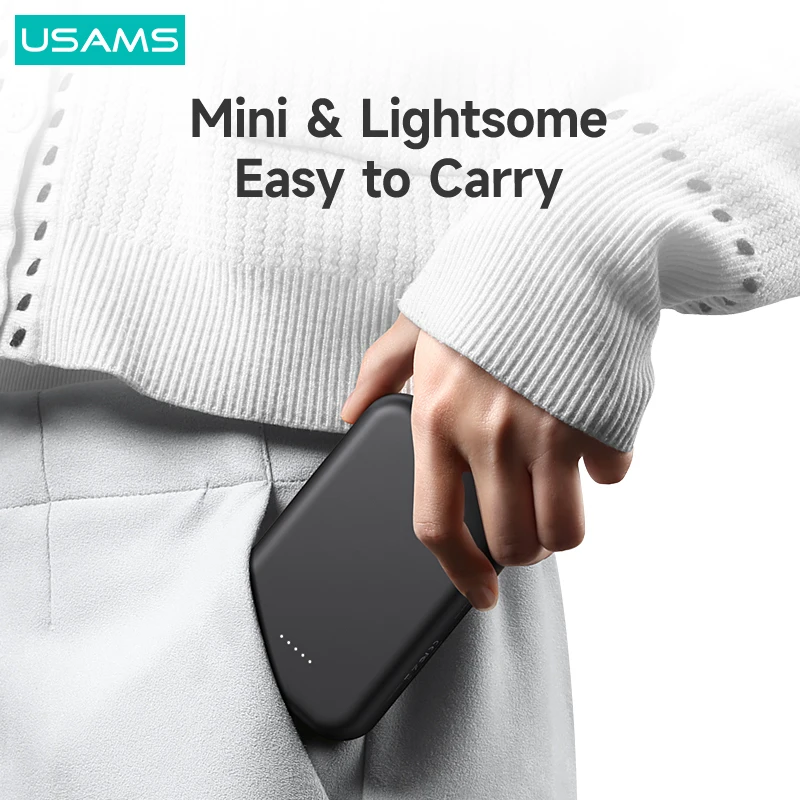 usams pd 20w fast magnetic power bank wireless output 15w mini powerbank external battery for iphone 13 12 11 mini pro max phone free global shipping