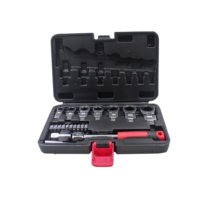 

8/20PCS Ratchet Wrench Shaking Head Interchangeable Combination Set Screwdriver Car Mechanical Workshop Household Hand Tools