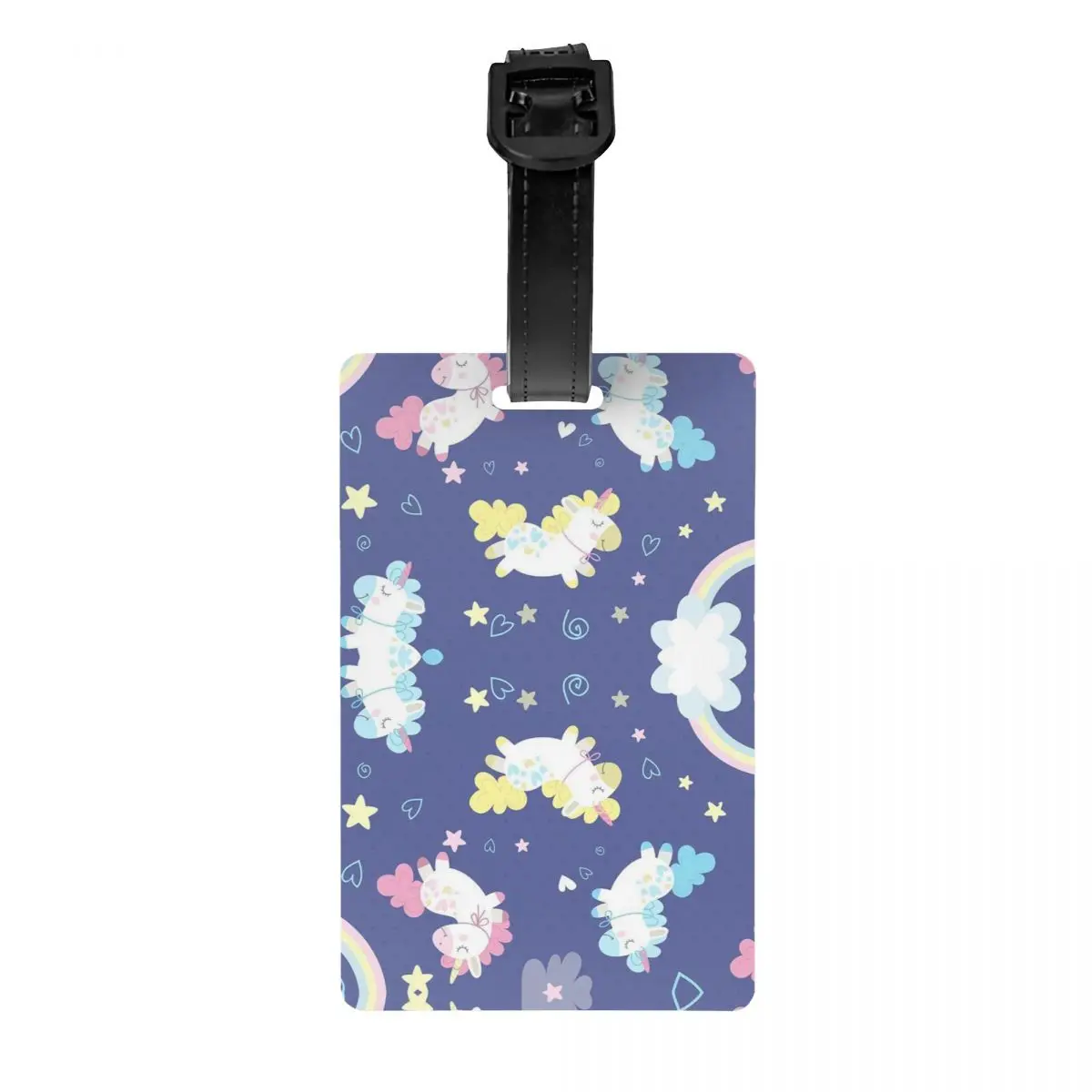 

Ярлык для багажа, яркие единороги, чехол для костюма, силиконовые аксессуары для путешествий, портативная ярлык с мягким именем, идентифика...