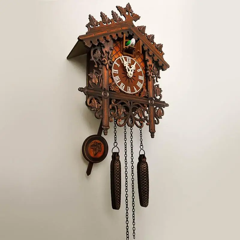 

Wall Clock Handmade Wall Cuckoo Clock Traditional Wooden Clock Home Wall Clocks For Decor New Year Gifts