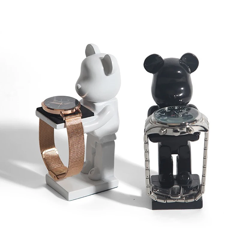 

Resin Watch Stand Holder Apple Table Storage Tray Display Bracket Watches Mechanical Lexiglass Cover Figurine Ornaments Decor