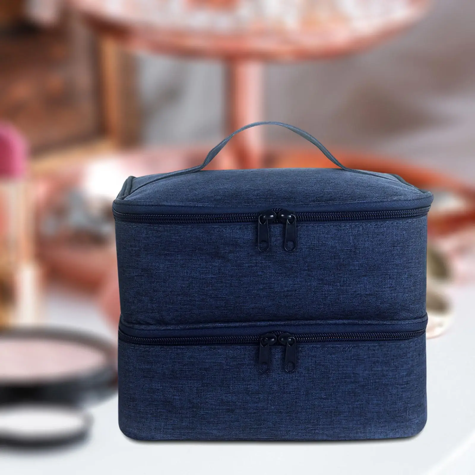 

Nail Organizer Bag with Adjustable Dividers for Nail Varnish Travel