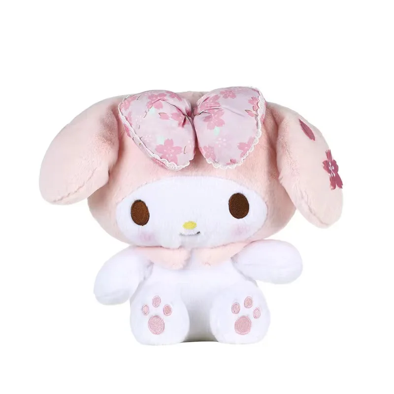 Sanrio Sakura Melody Kuromi Cinnamoroll плюшевые игрушки из мягкого хлопка с наполнителем для ТВ и