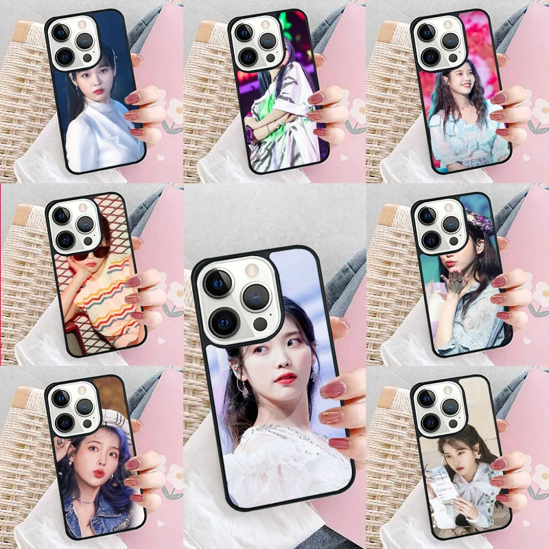 Чехол для телефона IU Lee Ji Eun KPOP UAENA чехол iPhone 16 Promax 15 Pro 13 14 Plus 11 12 Mini XR XS MAX