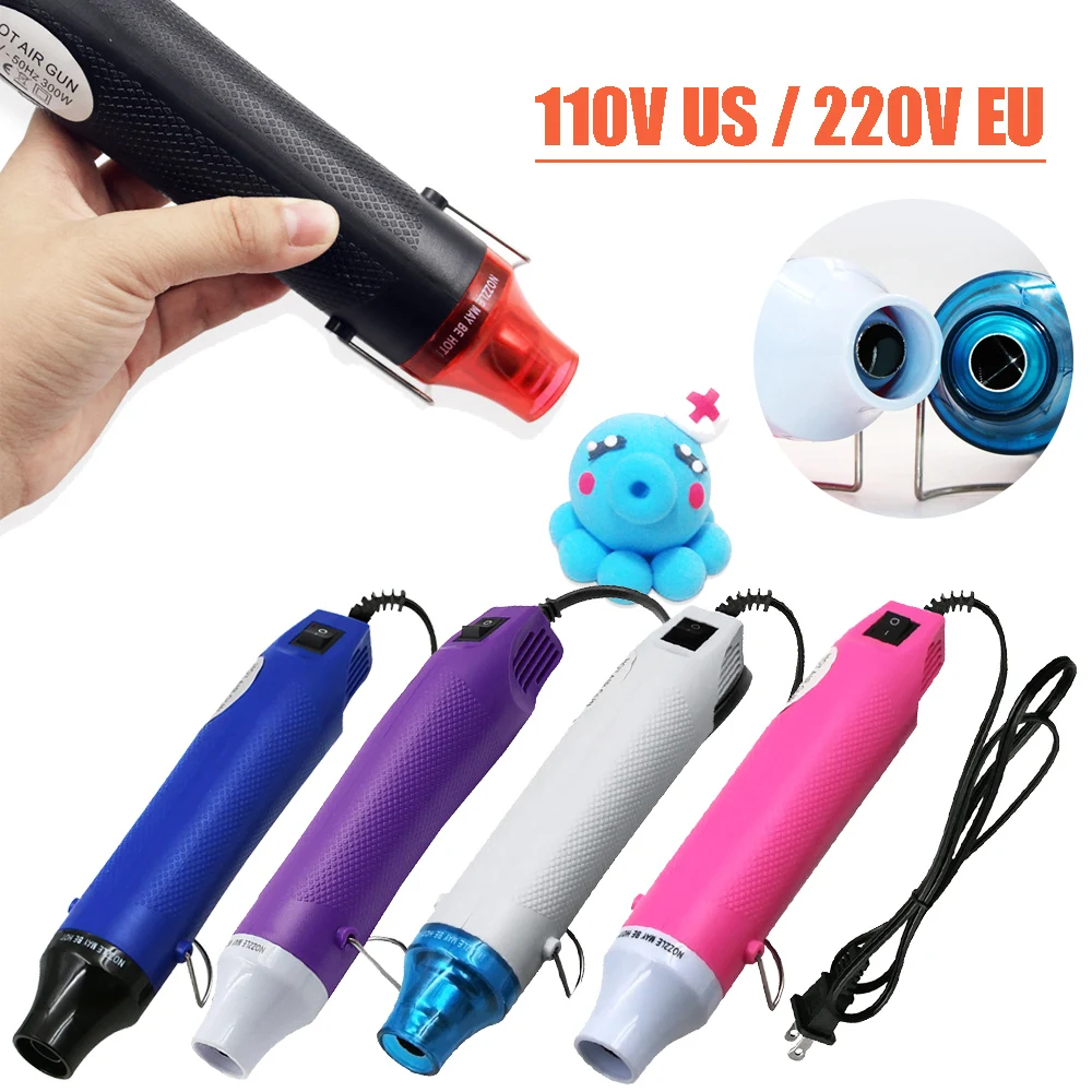 

High Temperature DIY Craft Heat Gun 300W Electric Hot Air Gun For Rubber Stamp Shrink Soft Ceramics Clay Hot Air Gun Tools