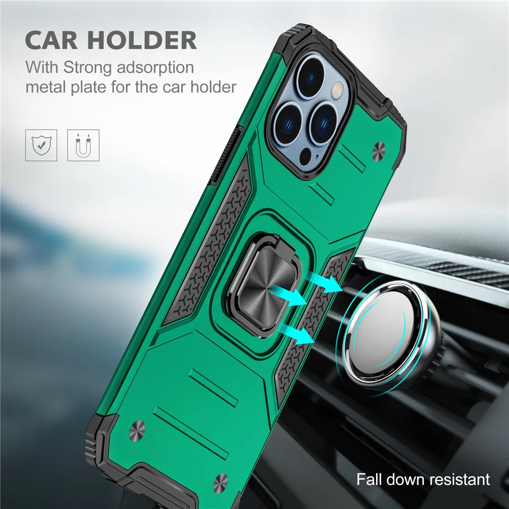 

14 Pro Max For iPhone 14 Pro Max Case iPhone 14 Pro Cover Luxury Shockproof Stand Case For iPhone 14 Plus 14Pro Ring Coque Funda