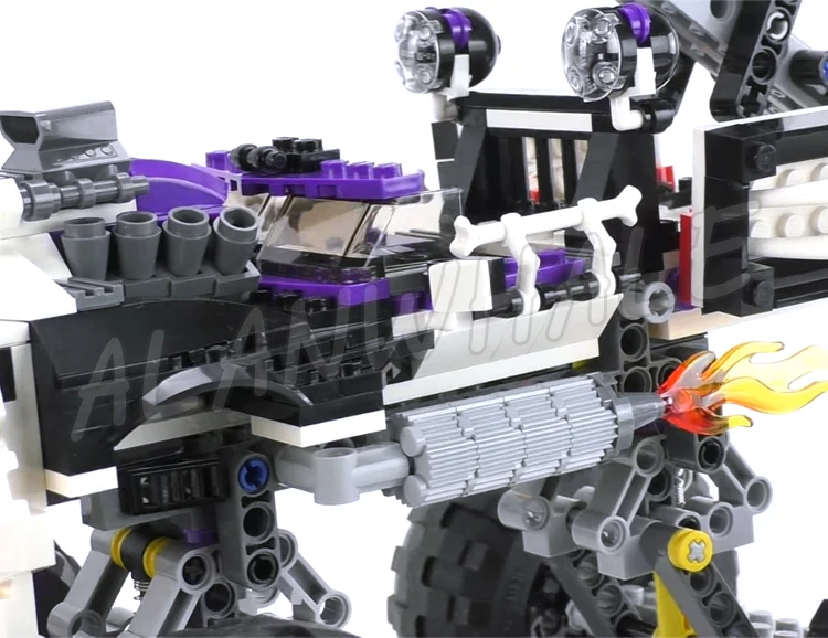 493 шт. движущиеся челюсти грузовика с черепом огромные резиновые шины нунчоки