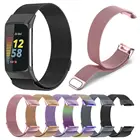 Браслет из нержавеющей стали для fitbit charge 5, умный спортивный ремешок на запястье, сетчатый браслет с магнитной петлей для Fitbit charge 5