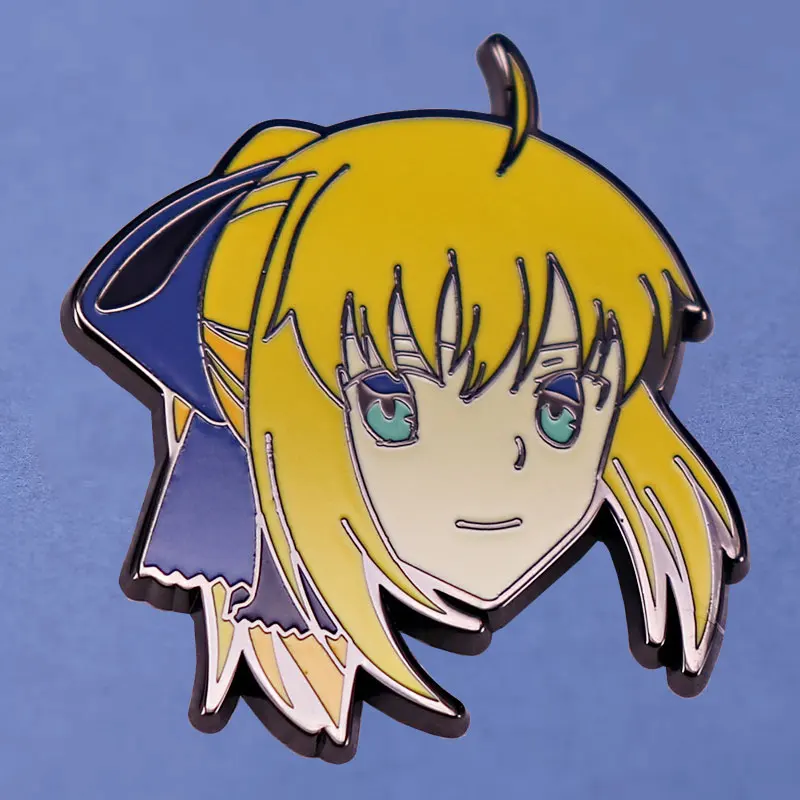 

Fate/stay Night Saber Anime Lapel Pins Backpack Jeans Enamel Brooch Women Fashion Jewelry Gifts Fate Series Game Cartoon Badges