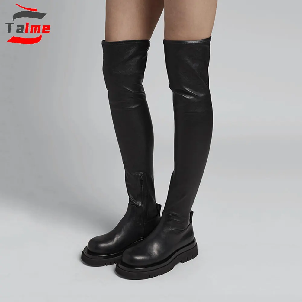 

Botte Cuissarde Femme Over Knee Boots Womens Genuine Leather Long Boots Bottine Hiver 2022 Botas Largas Por Encima De La Rodilla