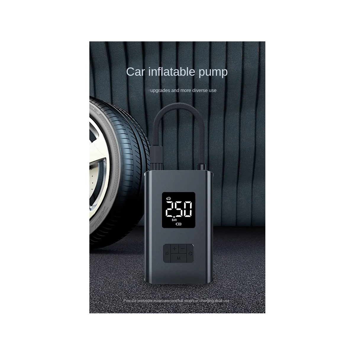 

Насос автомобильный портативный с беспроводным зарядным устройством, 11,1 В