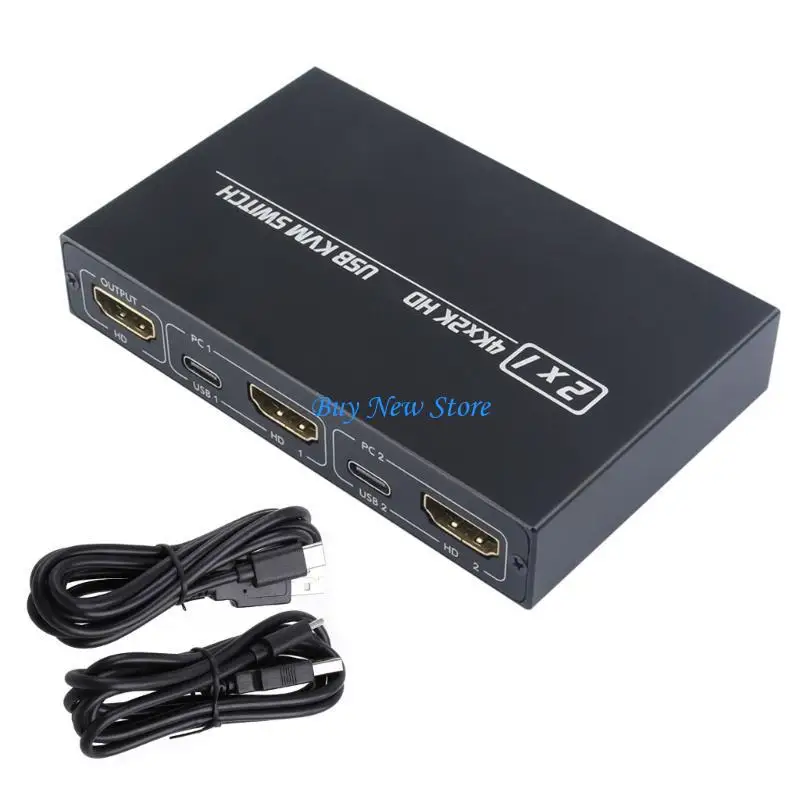 Фото Заглушки 20ce и воспроизведение 2PORT HDTV KVM Switcher с HDCP 1.4, поддержка USB Hubs для мониторинга хостов. Общие клавиатуры, №3