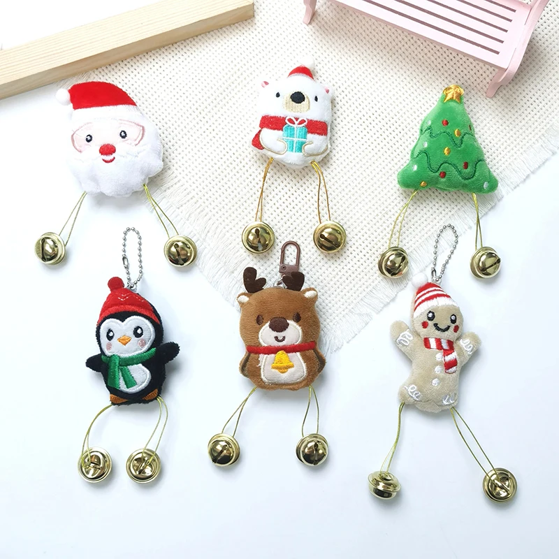 Брелок с изображением Санта-Клауса рождественской елки лося кулон модный