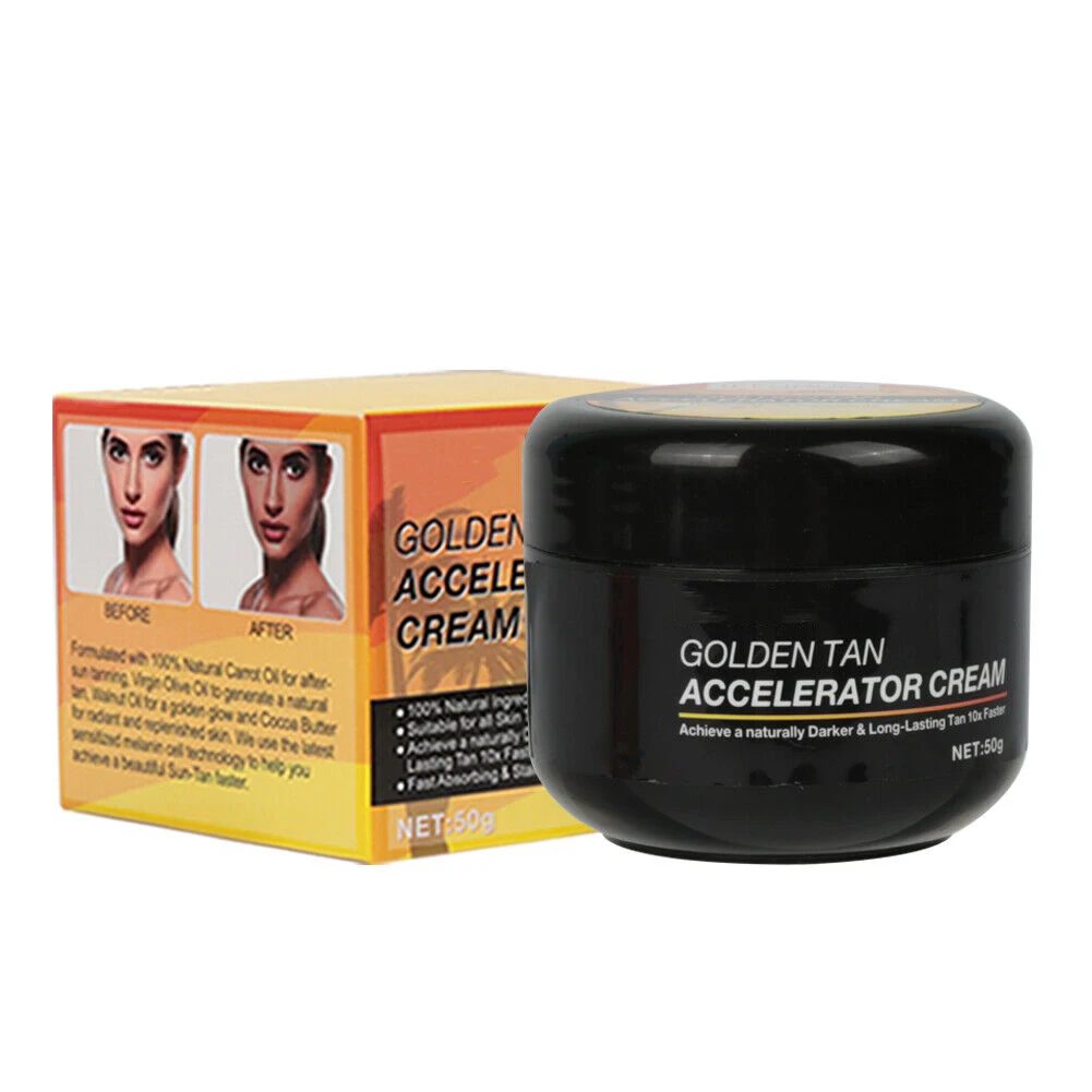 Tanning Accelerator Cream For Natural Tan Skins Effective Indoor Sunbathe Outdoor Sun Accelerate Product Women Body Care Gel