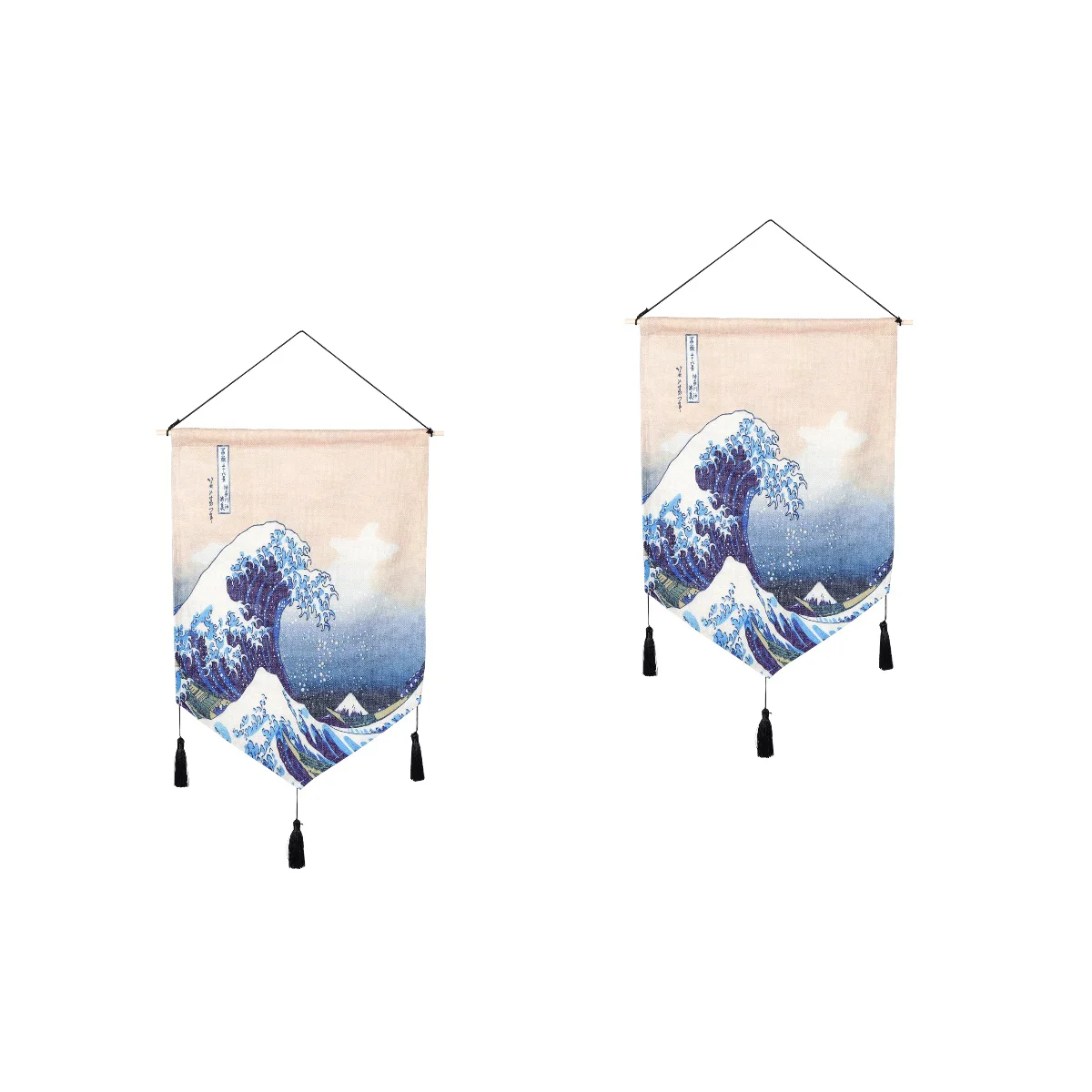 

2pcs Japanese Style Hanging Banner Flag Japanese Restaurant Decor Sushi Store Flag Banner