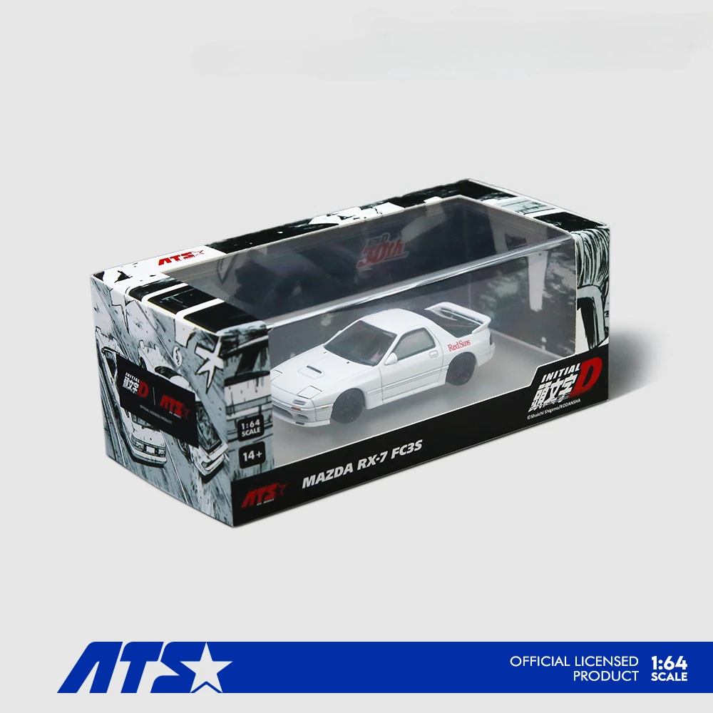 Фото Timemicro ATS 1:64 RX7 FC3S Initial D литая модель автомобиля №2