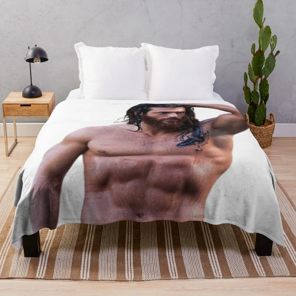 

CAN YAMANThrow Blanket crochet crochet Microfiber blanket with fur retractable and reclining sofa blanket