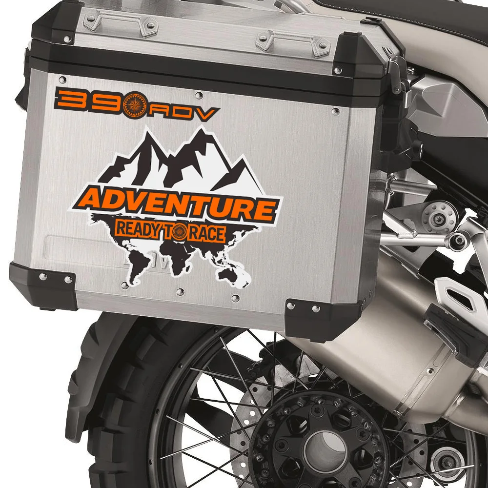 

Trunk 390 Aluminum Stickers Decal Travelled Box Panniers Luggage Side Tail Top Cases Fits For KTM 390 ADV Adventure DUKE