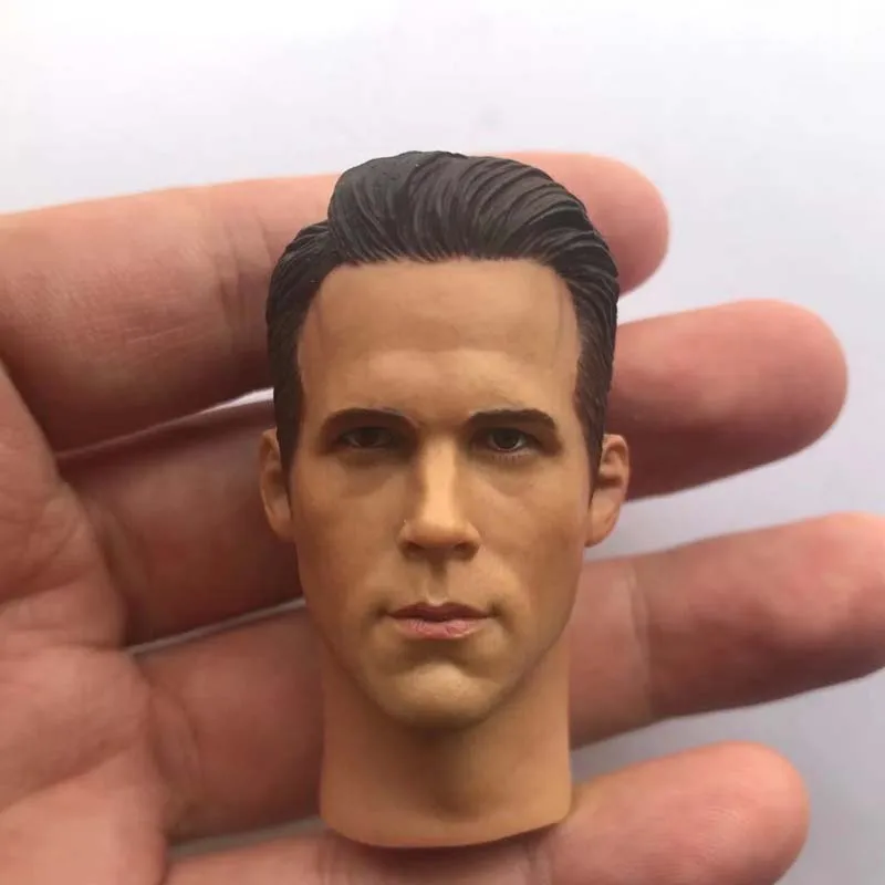 

1/6 Scale Wade Wilson Head Sculpt Handsome Guy Boy Ryan Reynolds Head Carving Model Toy Action Figure